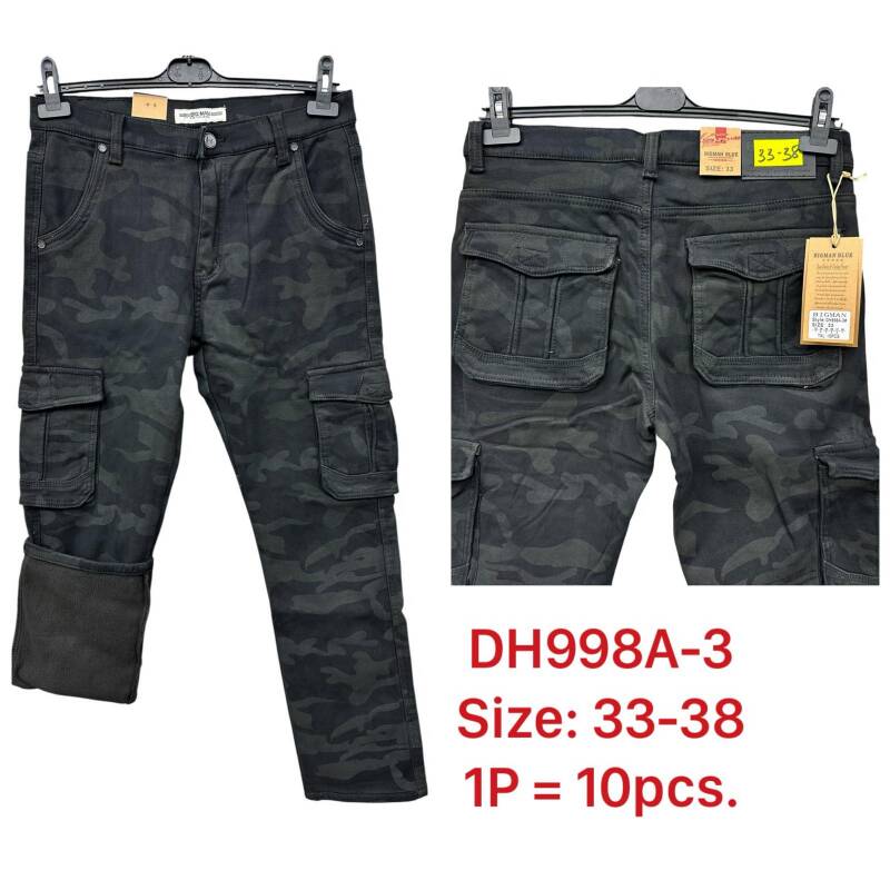Spodnie jeansy meskie Roz 33-38, 1 Kolor Paczka 10 szt